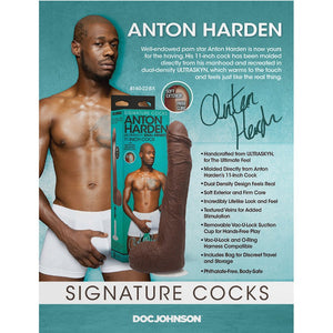 Signature Cocks- Anton Harden 11 in. ULTRASKYN Cock