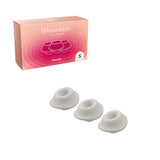 Womanizer 3-Pack Type A Replacement Stimulation Heads Warm- Gray