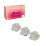 Womanizer 3-Pack Type A Replacement Stimulation Heads Warm- Gray