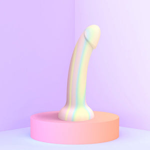 Love to Love Dildolls Fantasia Glow in the Dark 7 in. Silicone Dildo Pastels