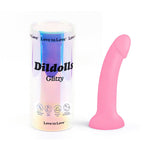 Love to Love Dildolls Glitzy 7in. Silicone Dildo Pink Glitter