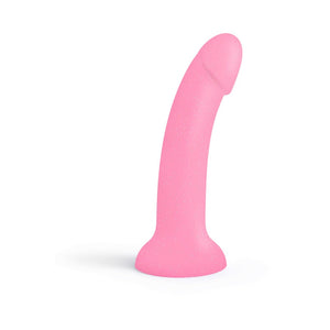 Love to Love Dildolls Glitzy 7in. Silicone Dildo Pink Glitter