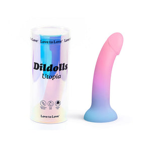 Love to Love Dildolls Utopia 7in. Silicone Dildo Gradient Pastels