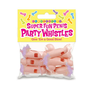 Super Fun Penis Party Whistles 6-Pack