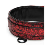 Fifty Shades of Grey Sweet Anticipation Faux Leather Adjustable Reversible Collar & Lead Red/Black