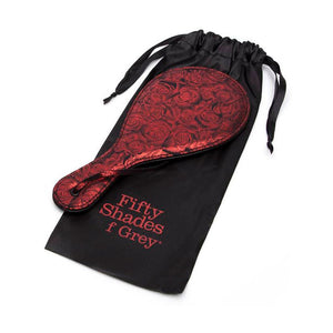 Fifty Shades of Grey Sweet Anticipation Faux Leather Round Paddle- Red