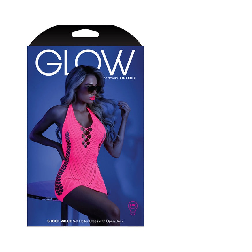 Fantasy Lingerie Glow Shock Value Halter Dress