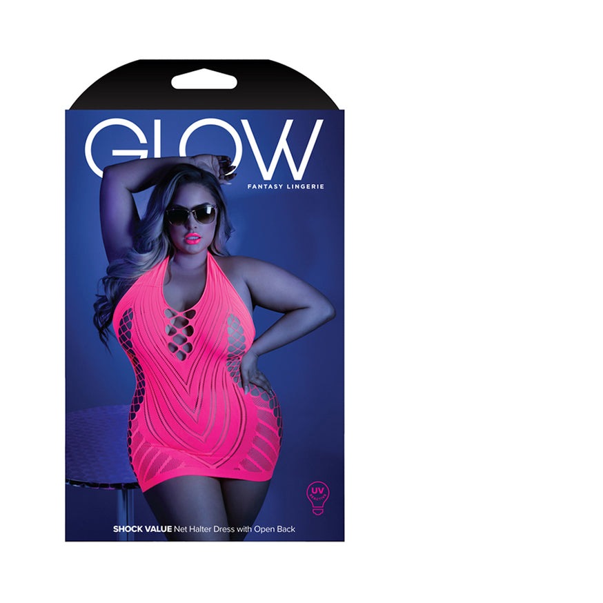 Fantasy Lingerie Glow Shock Value Halter Dress