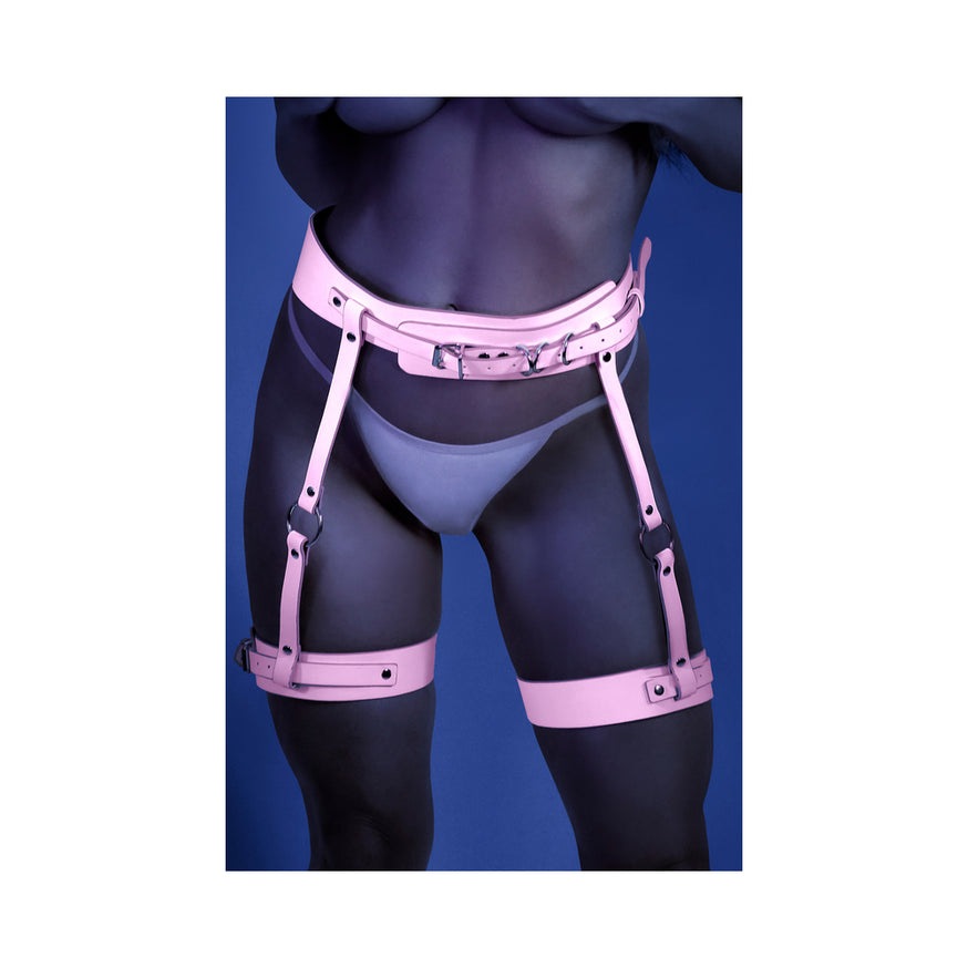 Fantasy Lingerie Glow Strapped In Leg Harness