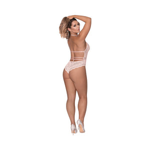 Magic Silk Seabreeze Teddy With Snap Crotch- Blush