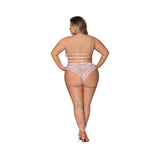 Magic Silk Seabreeze Teddy With Snap Crotch- Blush