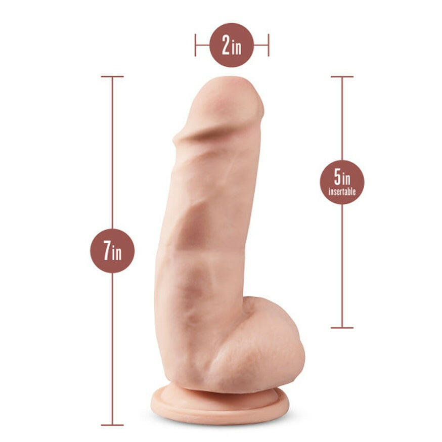 Dr. Skin Plus Girthy 7 in. Triple Density Posable Dildo