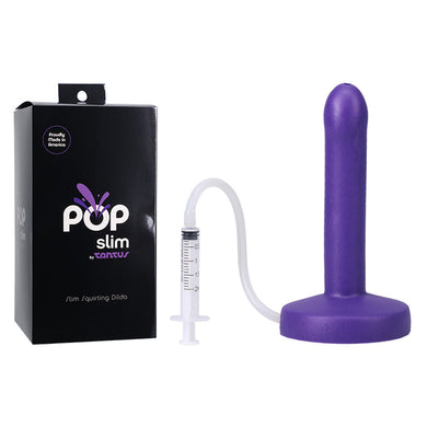 Tantus POP Slim Squrting Dildo- Indiglow