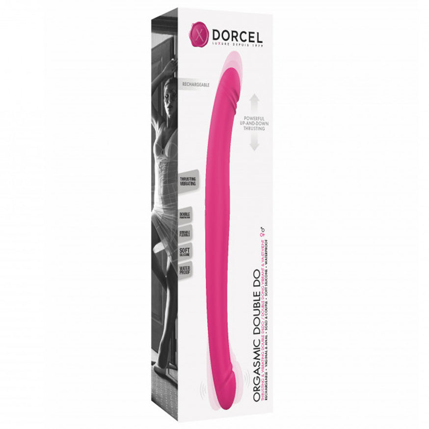 Dorcel Orgasmic Double Do Thrusting & Vibrating Double Dildo- Pink