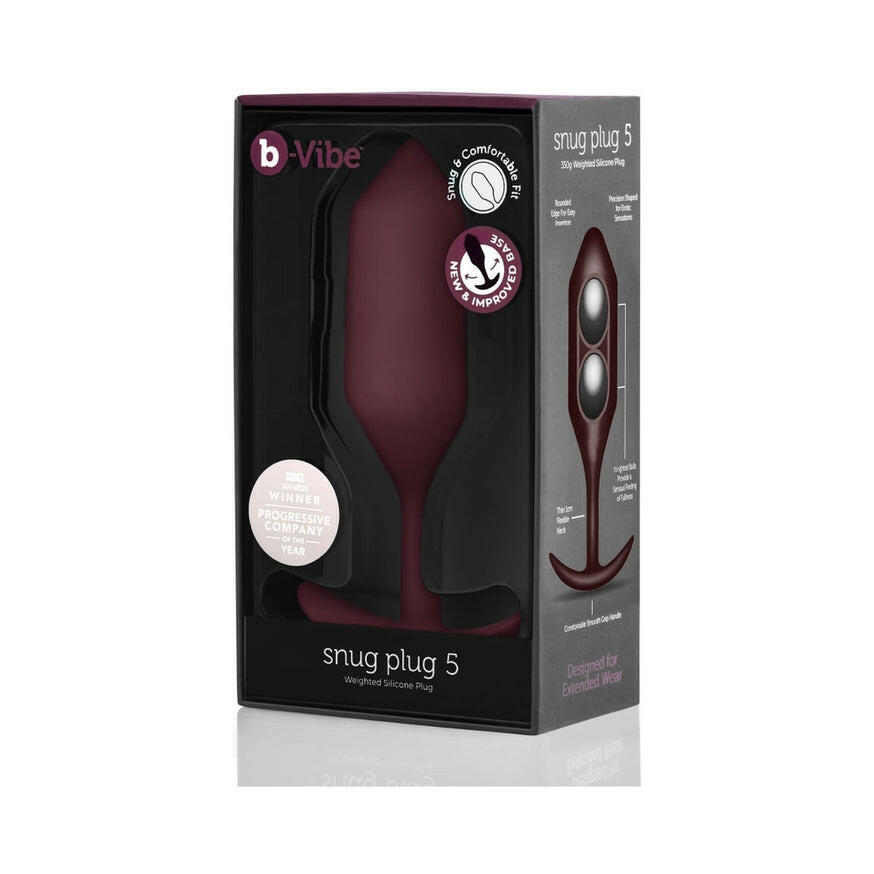 B-Vibe Snug Plug 5 Weighted Plug