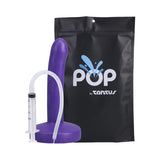 Tantus POP Slim Squrting Dildo- Indiglow