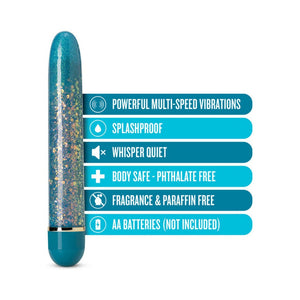 Blush The Collection Astral Slimline Vibrator- Teal