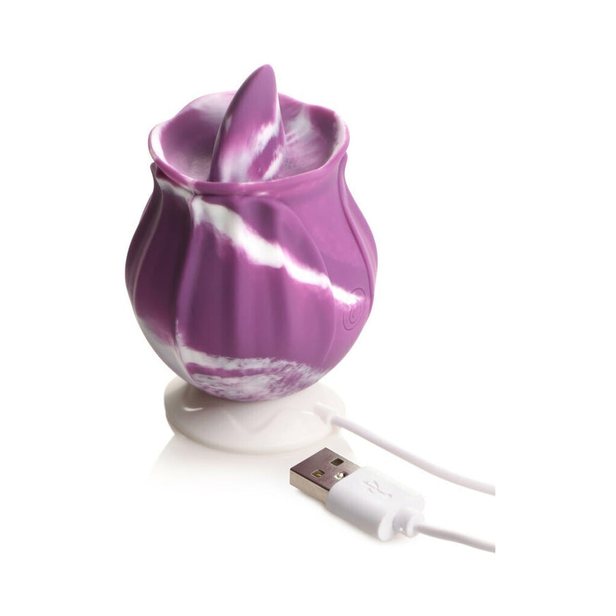 Curve Toys Cum Into Bloom Rose- Purple Twirl