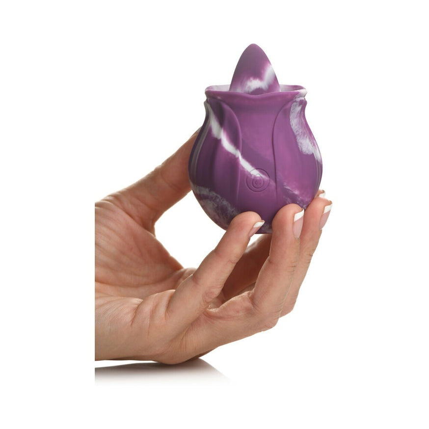 Curve Toys Cum Into Bloom Rose- Purple Twirl