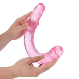 RealRock Crystal Clear Double Dong 13in, 18in. Dual-Ended Dildo