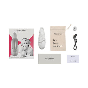 Womanizer x Marilyn Monroe Classic 2 Special Edition- White Marble