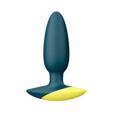 ROMP Bass Rechargeable Silicone Vibrating Anal Plug- Dark Green