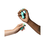 ROMP Cello Rechargeable Remote-Controlled Silicone G-Spot Egg Vibrator- Light Teal