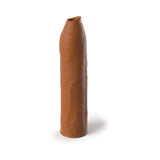 Fantasy X-tensions Elite Uncut 7 in. Open-Ended Silicone Enhancement Sleeve- Tan