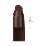 Fantasy X-tensions Elite 7 in. Silicone Extension with Strap & 3 in. Extender- Brown