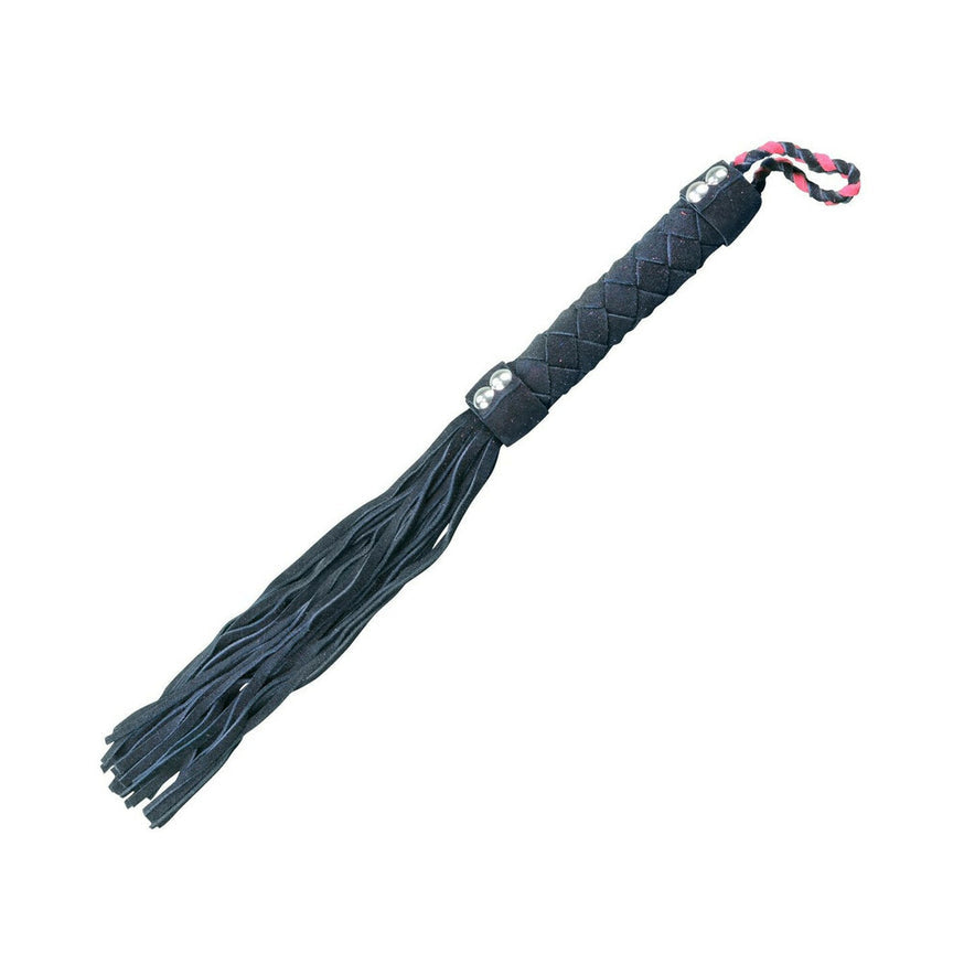 Ple'sur 15.5 in. Leather Flogger- Black