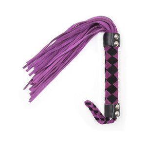 Ple'sur 15.5 in. Leather Flogger- Purple