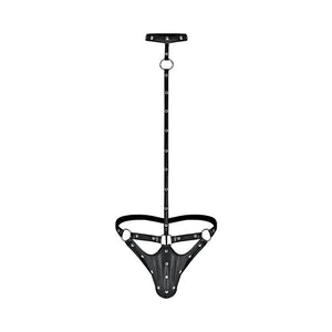 Male Power Fetish Tormentor Choker G-String Body Harness