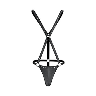 Male Power Fetish Warrior Criss-Cross Body Harness