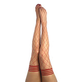 Claduia Large Diamond Red Fishnet