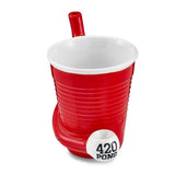 Red Beer Pong '420 Pong' Roast & Toast Mug