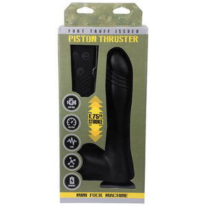 Fort Troff Piston Thruster Mini Fuck Machine 8.5 in. Thrusting Dildo- Black