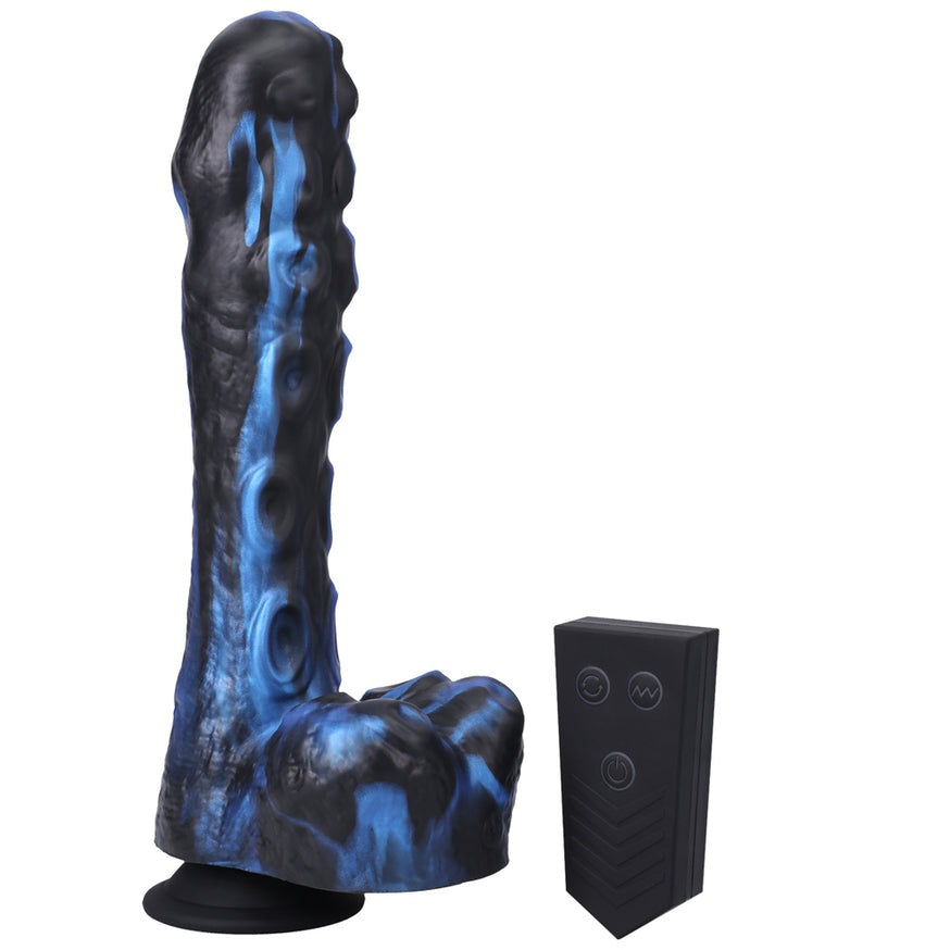 Fort Troff Tendril Thruster Mini Fuck Machine 8.5 in. Thrusting Dildo- Blue/Black