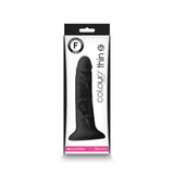 Colours Pleasures Thin 5 in. Dildo- Black