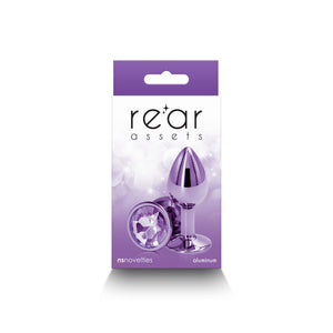 Rear Assets Metal Anal Plug- Purple