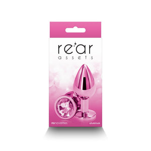 Rear Assets Metal Anal Plug- Pink