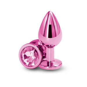 Rear Assets Metal Anal Plug- Pink