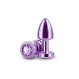 Rear Assets Metal Anal Plug- Purple