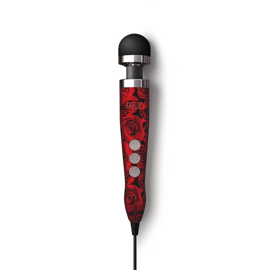 Doxy Die Cast 3 Compact Wand Vibrator- Roses