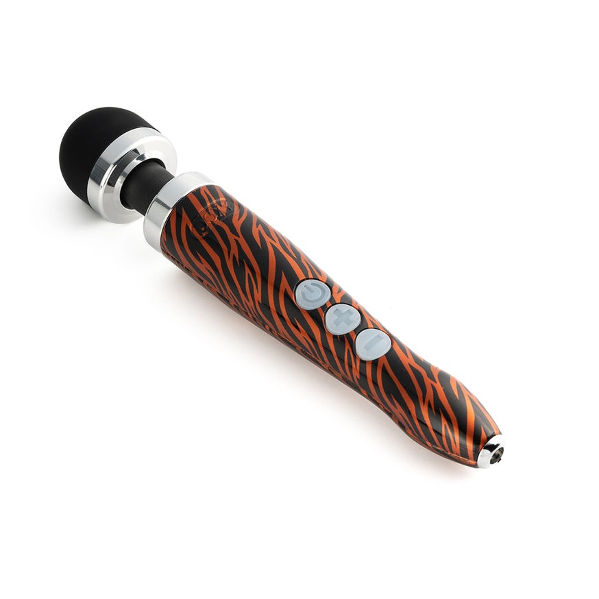 Doxy Die Cast 3R Rechargeable Compact Wand Vibrator- Tiger