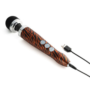 Doxy Die Cast 3R Rechargeable Compact Wand Vibrator- Tiger