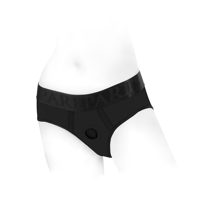 SpareParts Tomboi Nylon Briefs Harness- Black