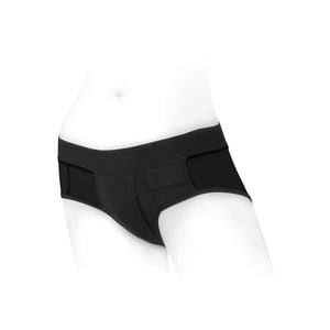 SpareParts Tomboi Nylon Briefs Harness- Black