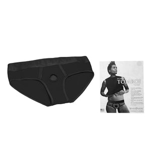 SpareParts Tomboi Nylon Briefs Harness- Black