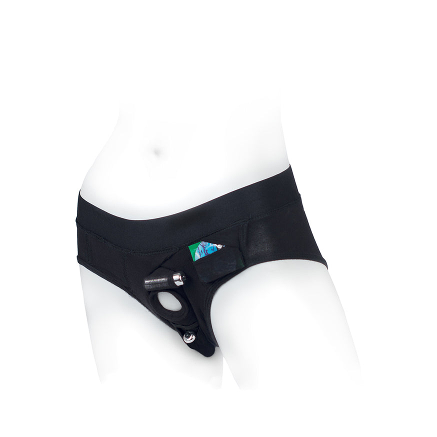 SpareParts Tomboi Rayon Briefs Harness- Black