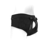 SpareParts Bella Cleavage Booty Short Harness- Black